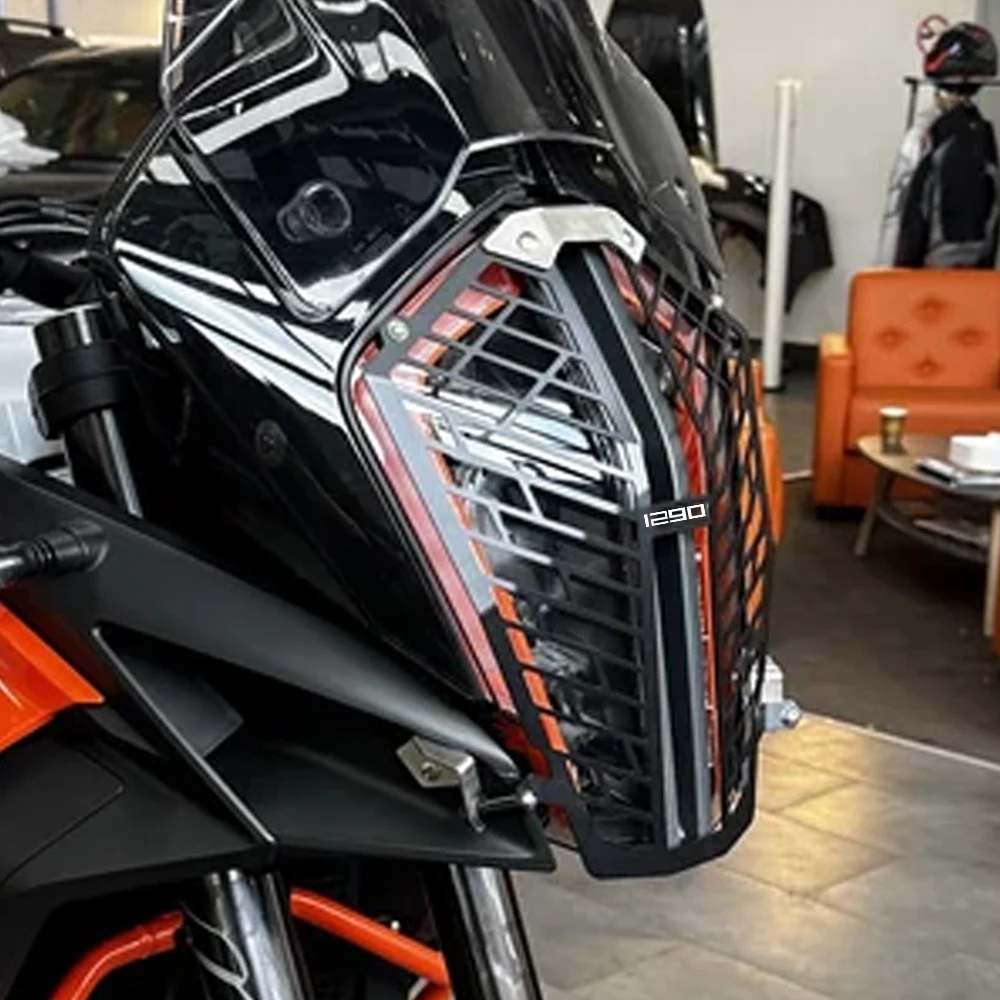 اكسسوارات الدراجات النارية رئيس ضوء المصباح الحرس حامي غطاء ل 1290 سوبر مغامرة R / S 2021 2022 2023 2024 2025 2026