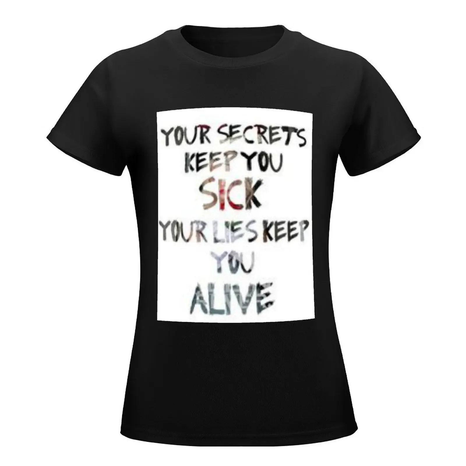 your secrets T-Shirt anime clothes cute clothes vintage clothes oversized t shirts for Women