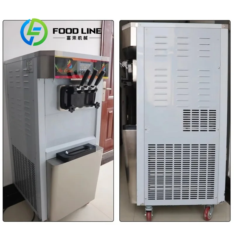 Commercial Ice Cream Machine Energy Saving Low Power Compressor Cuts Monthly Electricity Cost For Long Daily Store Operation