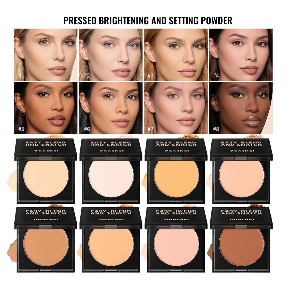 Portable Baked Setting Powder Compact Size For On-the-go Touch-up No Caking No Patchy Matte Baked Face Makeup Powder