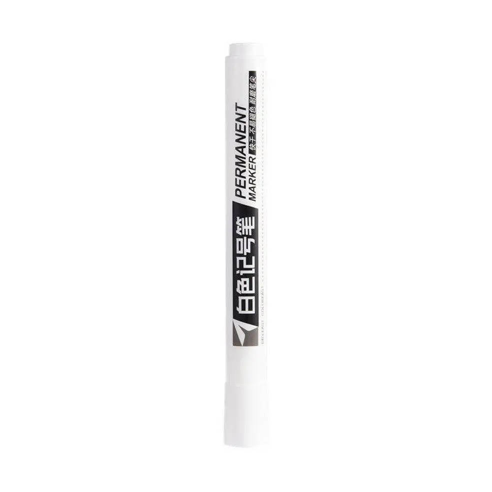 Waterdicht 1PC Milieu Verf Pen Vette Witte Marker Pen Band Schilderen Pen Autoband Loopvlak Schilderen Graffti Pen