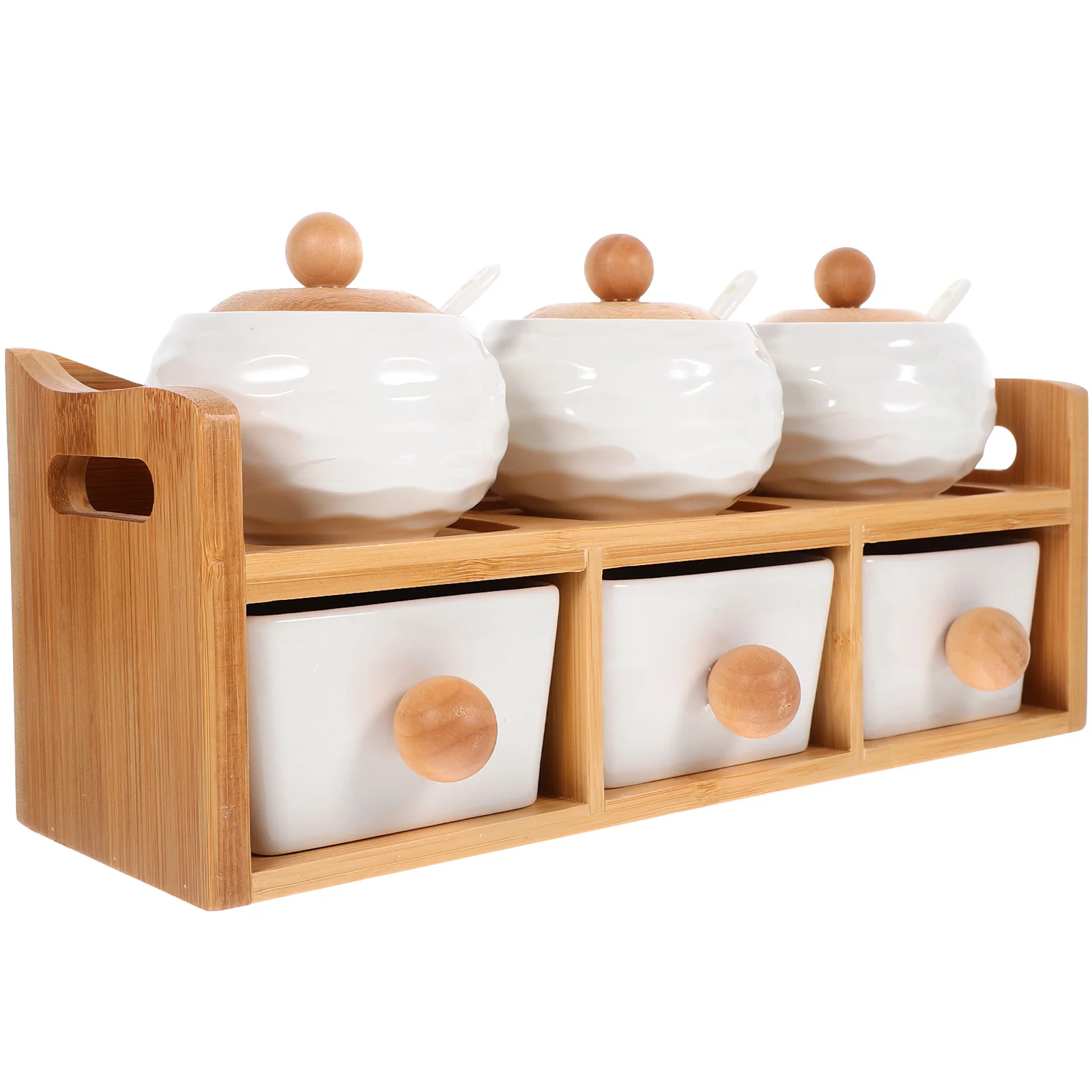 

1Set Ceramic Spice Jars Practical Seasoning Containers Kitchen Storage Household Condiment Canisters Spice Storage Jars