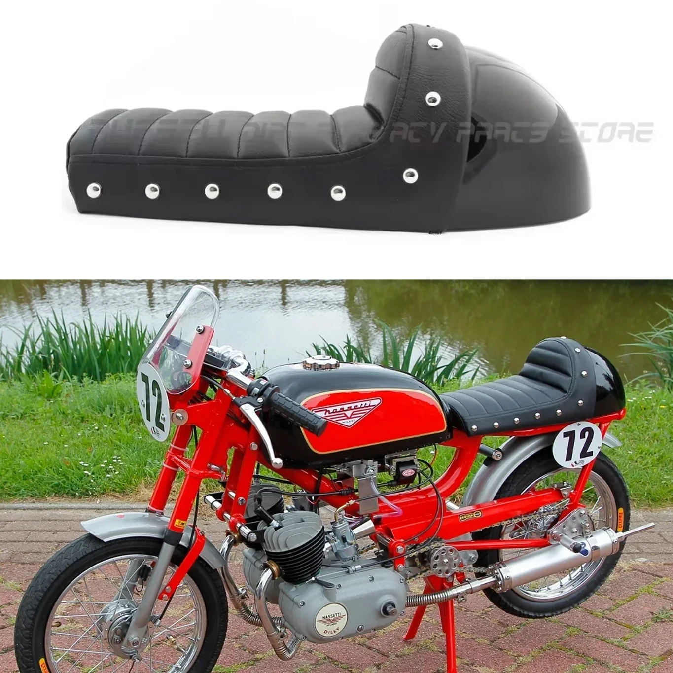 Motorcycle Seat Racer Cafe Retro Short camel hump seat cushion Fit for HONDA CT70 Monkey Z50J Z50A Z50R Gorilla Series Vintage