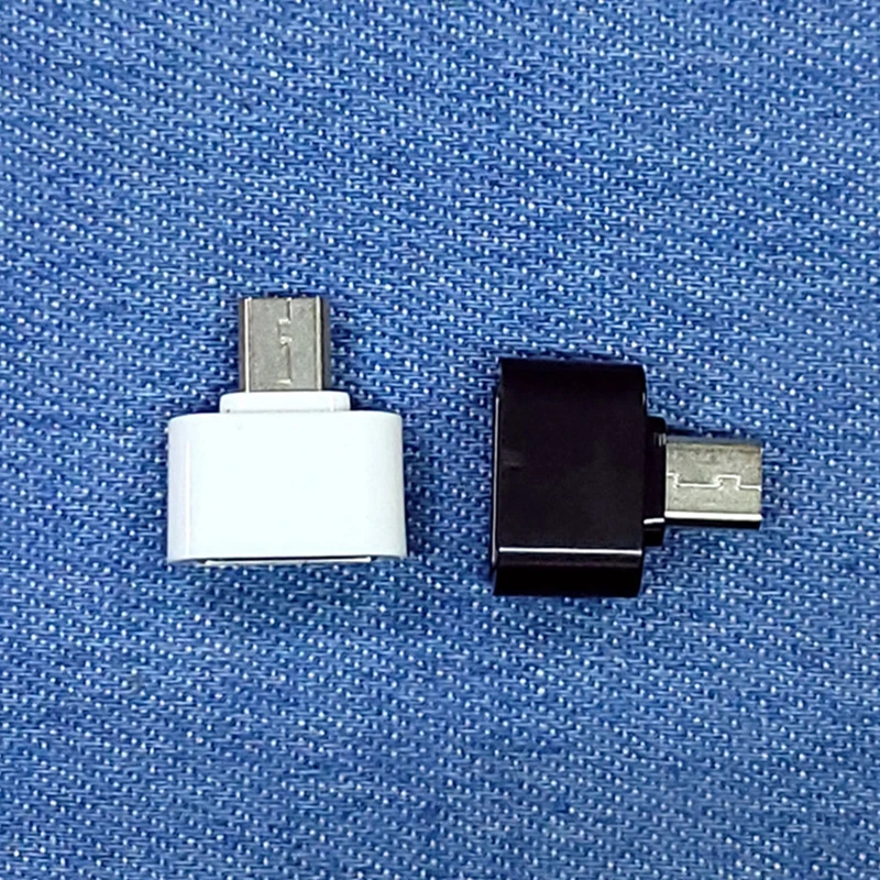 2.4*1.7*0.8cm Mini Type C To USB Adapter OTG Data Connectors For Android Mobile Phones