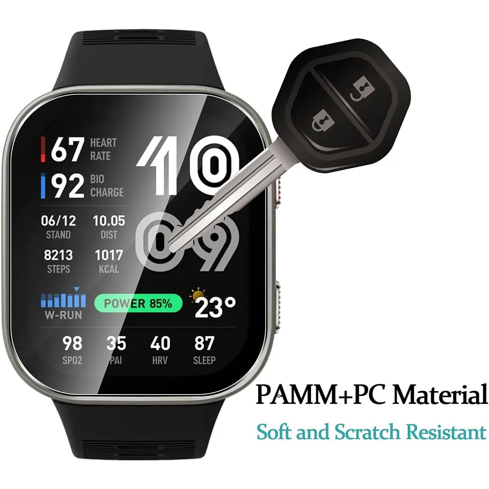 BEHUA Schutzfolie für Huami Amazfit Bip Max 5 6 SmartWatch Displayschutz HD Anti-Kratz-Folie Kein Glas Zubehör – Detail 7