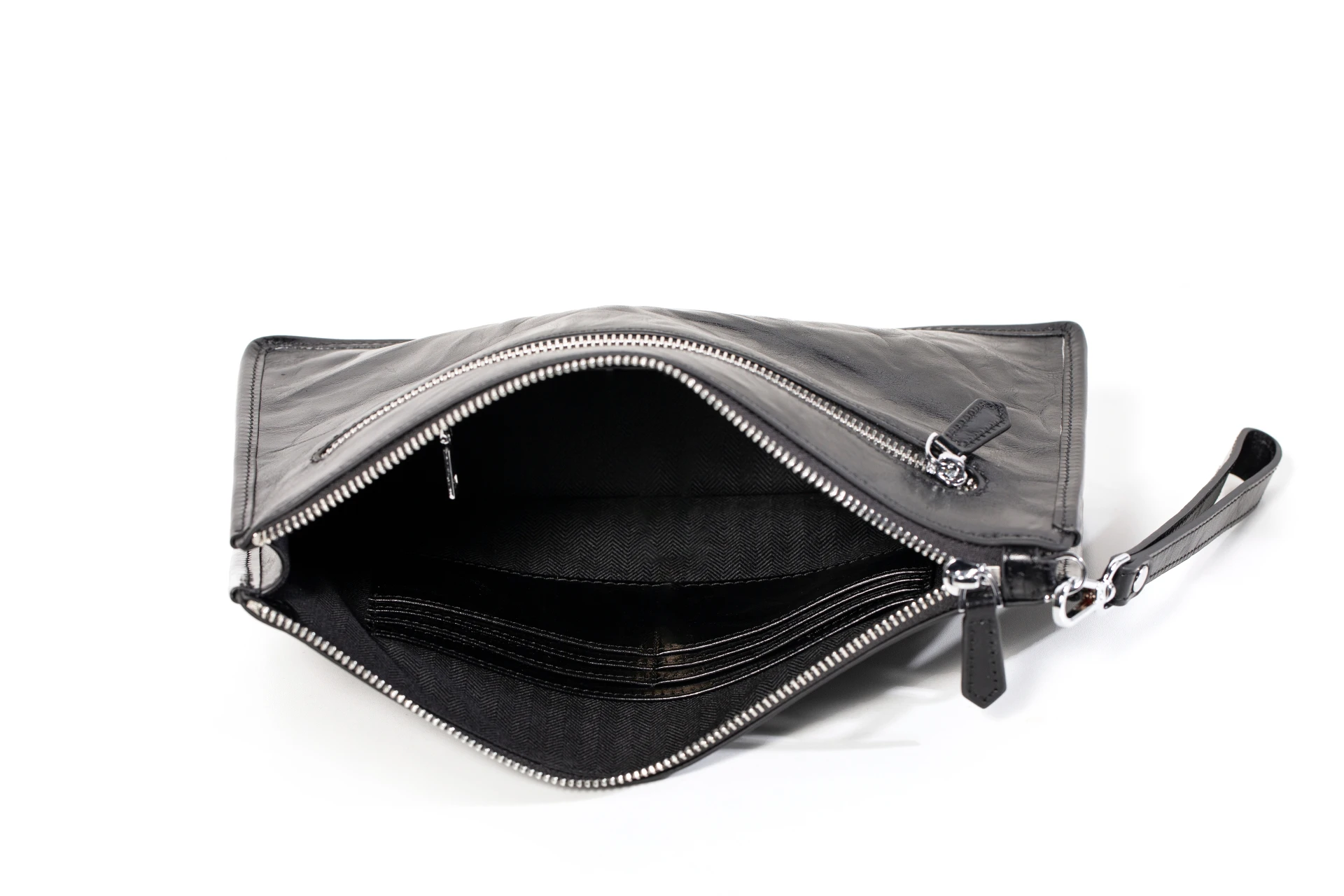 جلد طبيعي رجال الأعمال مطوي حقيبة صغيرة عالية الجودة أعلى درجة جلد البقر الذكور حقيبة يد محفظة طويلة رجل حقيبة حافظة للبطاقات #2