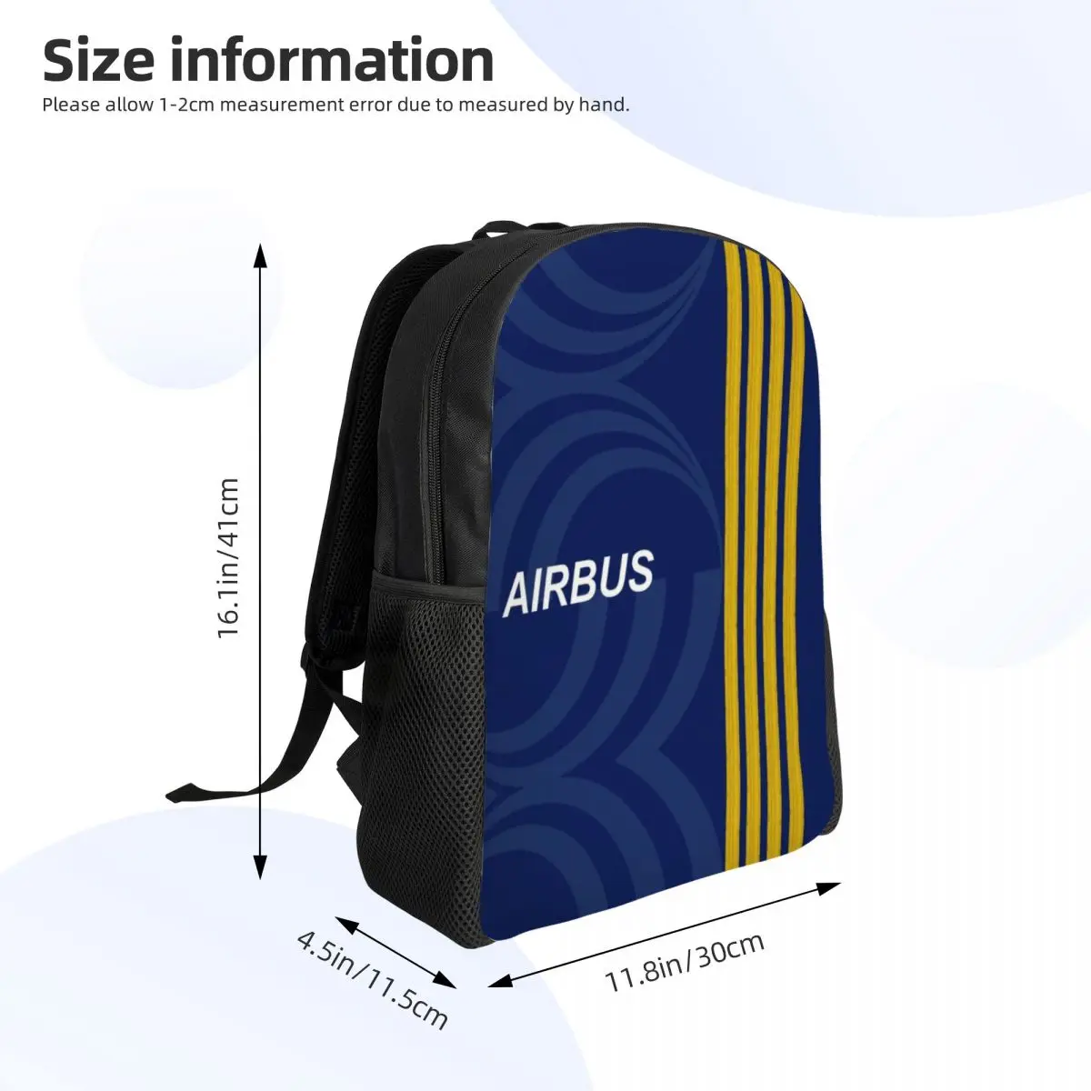 Sac à dos de voyage de pilote d\'avion Airbus pour hommes et femmes, cartable d\'école pour ordinateur portable, sacs de jour pour étudiants, avion