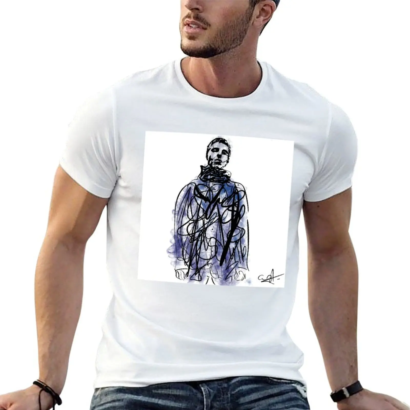 

t brand shirt luxury T-Shirt men shirt gallagher 100% cotton liam cotton man t art