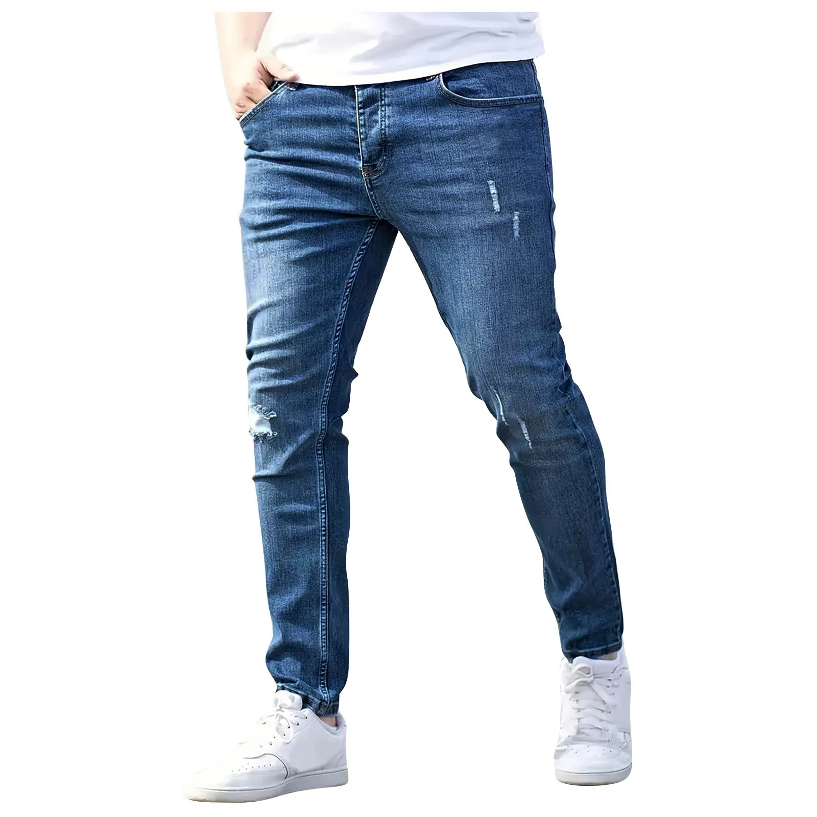 Men's Slim Fit Stretch Denim Jeans Skinny Jeans For Casual Wear And Fashionable Outfits Outdoor