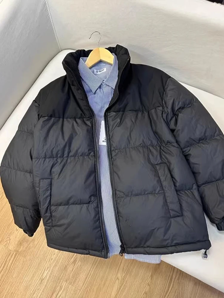 

Cleanfit ort Jiujiang down Jaet Stand Collar Splice Jinjiang Cotton Men's Winter Thiened Bread Sle Cotton Coat