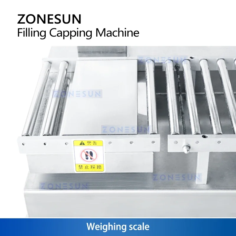 ZONESUN-máquina taponadora de llenado y pesaje de cubo de pintura de 5 galones, equipo de embalaje de cubo de pintura a prueba de explosiones, ZS-AFC22