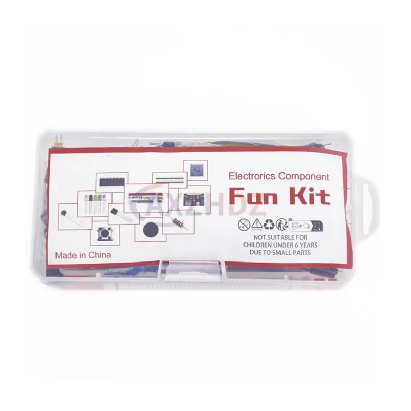 مجموعة المكونات الإلكترونية حزمة كاتب لتقوم بها بنفسك مشروع لـ Arduino R3 المكثفات المشتركة المقاومات المكثفات 830-well Breadboard