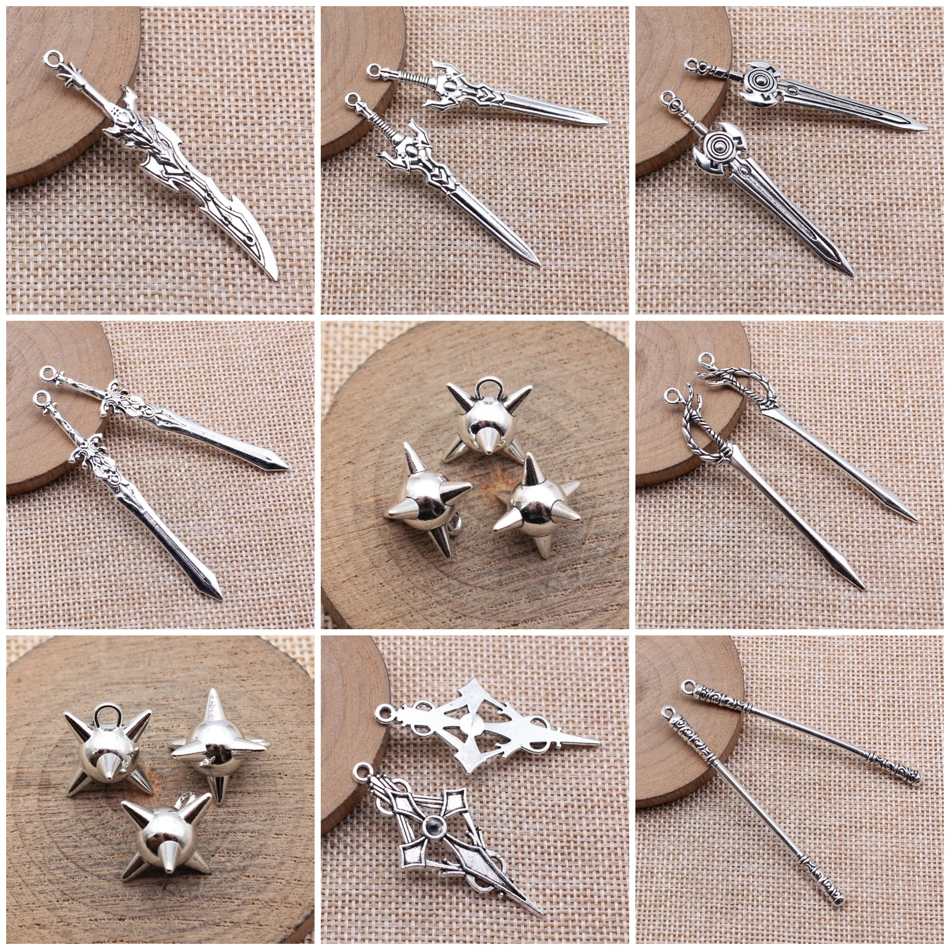 Vintage Cosplay Costume Themed Charms Pendant Party For Jewelry Making Bracelet Necklace DIY Craft Bulk