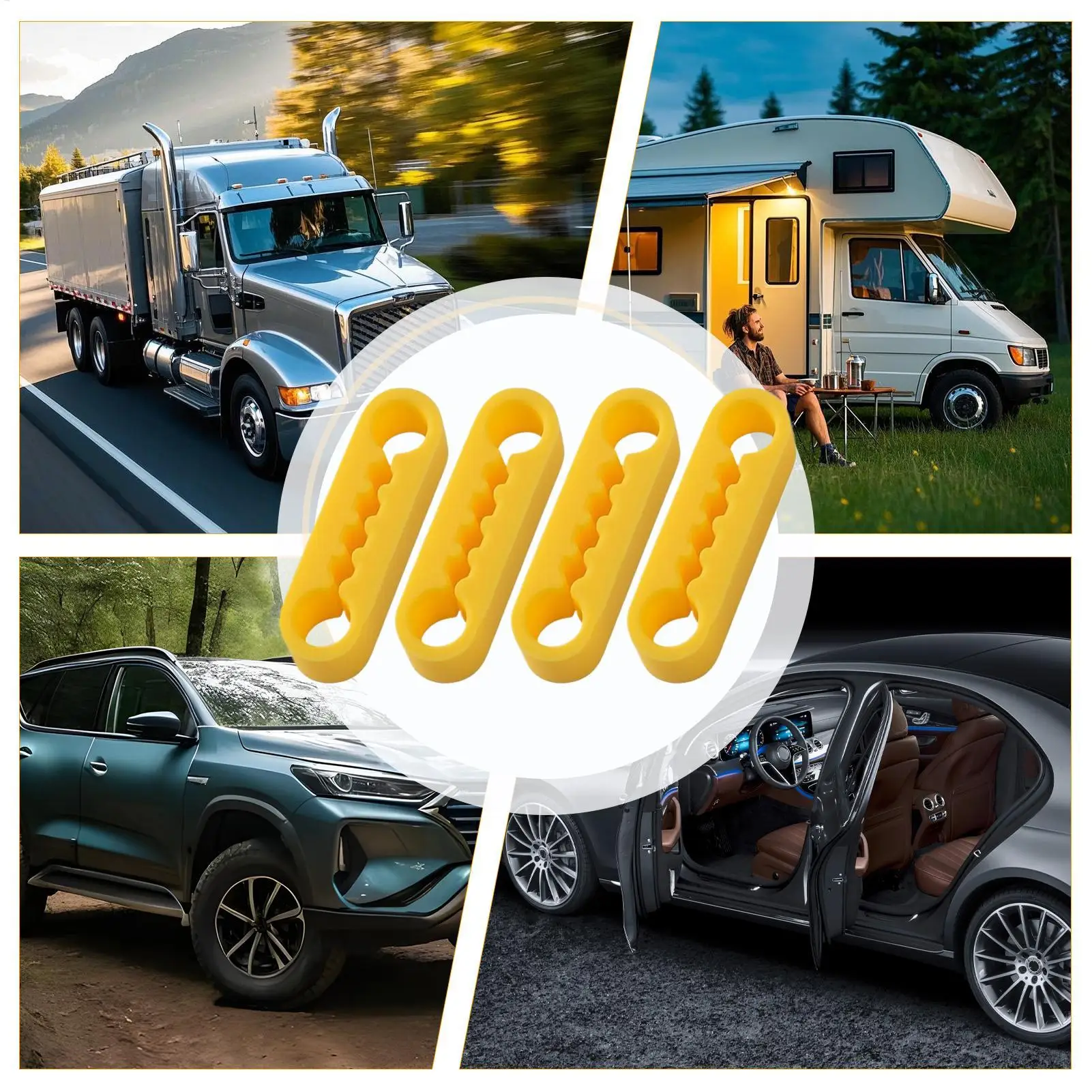 Silikon-Autotür-Stoßdämpfer-Pads, Elastische Dämpfungskissen, Reduzieren Geräusche & Schützen die Lackierung für Auto-LKW-SUV-Wohnmobil-Türkanten – Detail 14