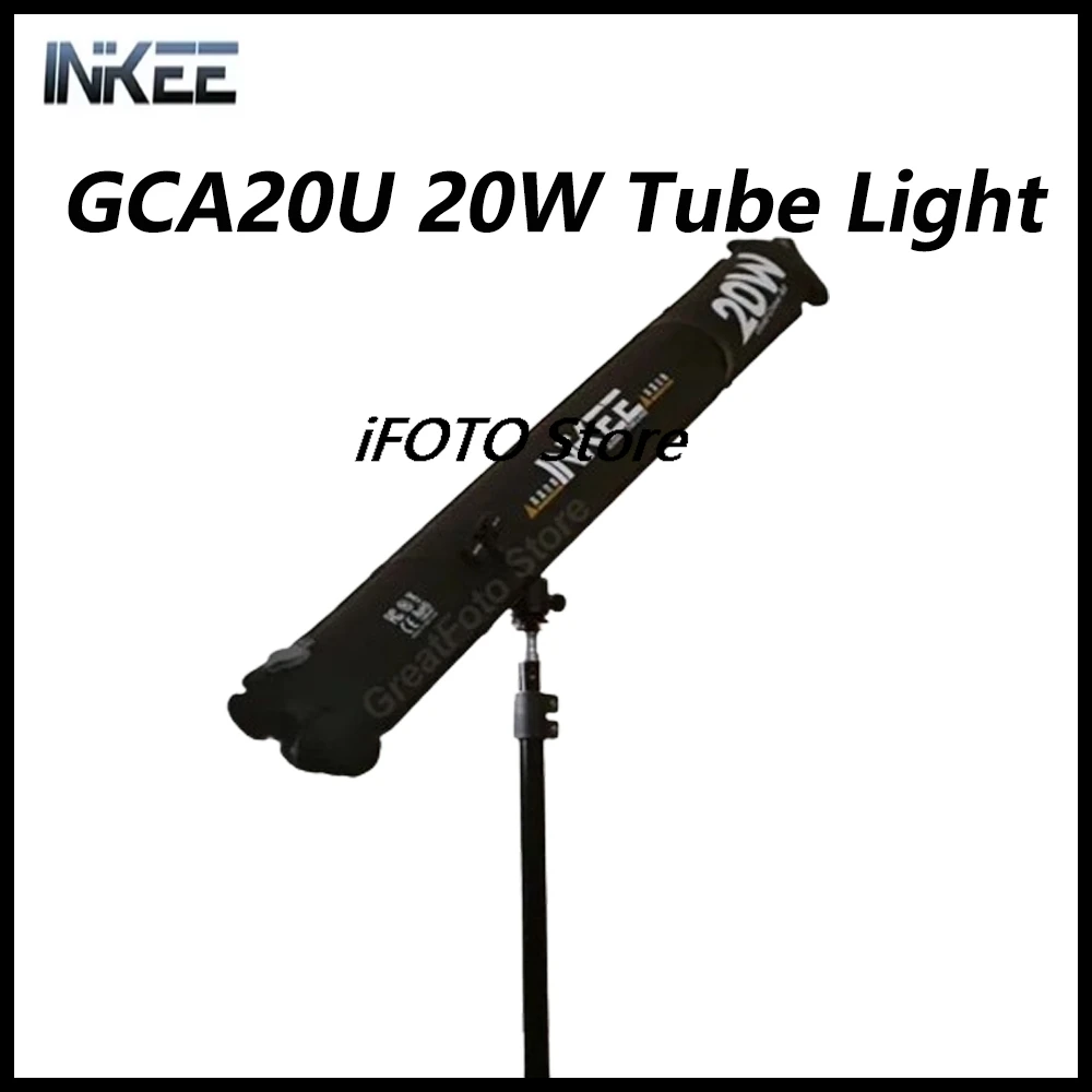 INKEE GCA20U 20W USB Inflatable Tube Light 2700k-6500k Magnetic LED Light Stick Portable Outdoodr Photography Video Fill Light