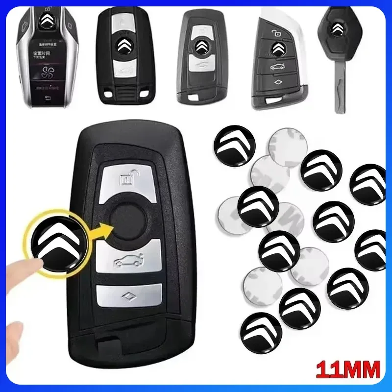

Для Citroen C1 C2 C3 C4 C5 ELYSEE VTS Xsara C-Crosser Jumpy аксессуары 14/16 мм автомобильный дистанционный ключ эмблема значок радиокнопка наклейка