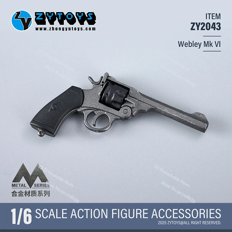 ZYTOYS M9 M1911 1/6 Webley Mk VI-ZY2043 نموذج مسدس ثابت ألعاب عسكرية ملحق لزينة مشهد شخصيات الحركة 12 بوصة #2