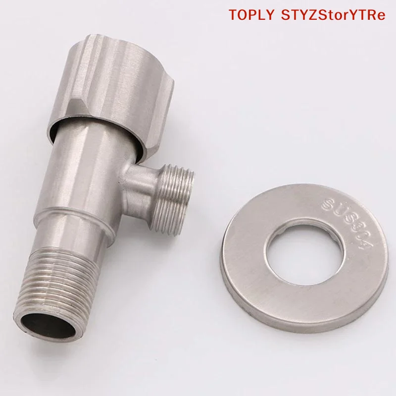 High-Grade Stainless Steel Angle Valve; Toilet Water Flow Control; Convenient Kitchen Sink Tap; Triangular Water Heater Valve