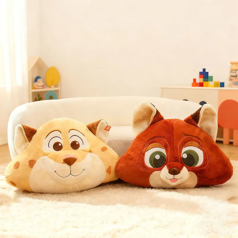 

Новая плюшевая подушка Fox Nick Leopard Officer с героями мультфильмов Crazy Zootopia Подушка Judy Officer Kawaii Диванная подушка Плюшевая игрушка для волос