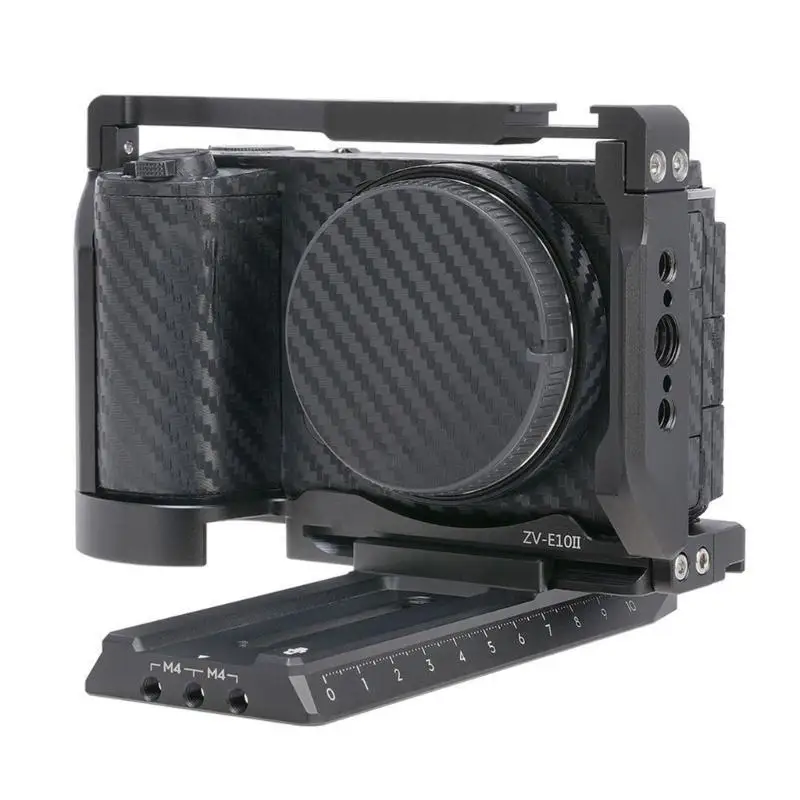 R53C Kamera Käfig 1/4 zoll Erweiterung Löcher Box Kalten Schnell Release Expansion Stabilisator für ZV-E10II – Detail 8
