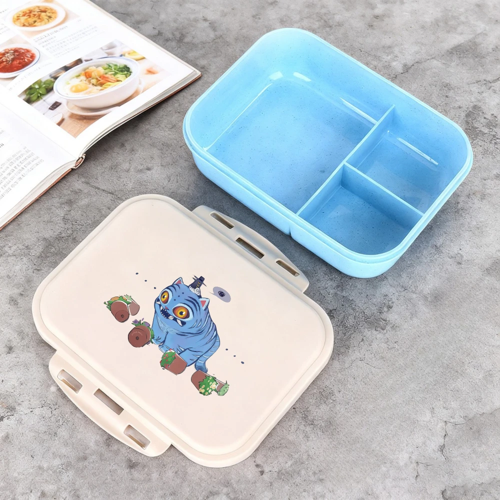 Kpop Demon Hunters Kinder-Lunchbox, tragbar, für Lebensmittel, Obst, separater Behälter, Mädchen, große Kapazität, Lebensmittelaufbewahrungsbehälter, Kindergeschenke