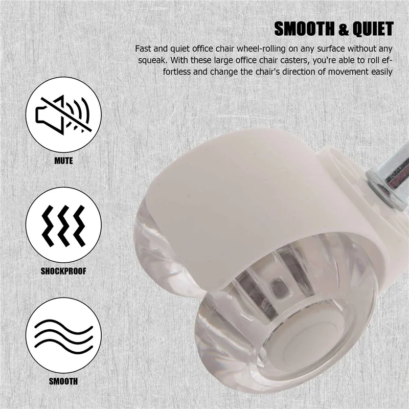 5 Buah Roda Kastor Kursi Kantor 2 Inci Roda Kursi Meja Bisu Tugas Berat Roda Pas Universal untuk Semua Lantai