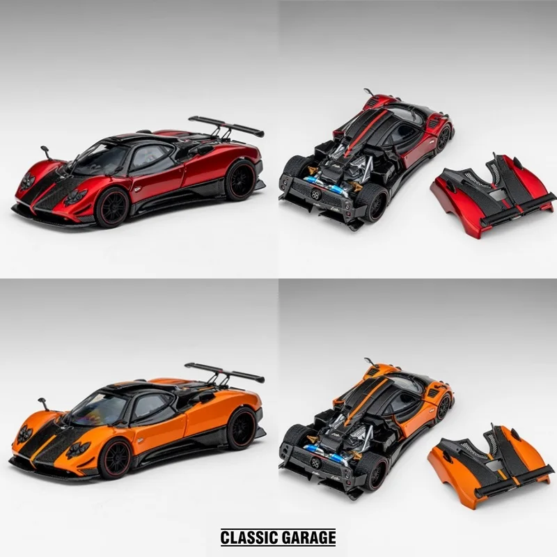 

[Предпродажа] Classic Garage 1:64 Zonda Cinque Металлическая красная/оранжевая литая под давлением модель автомобиля