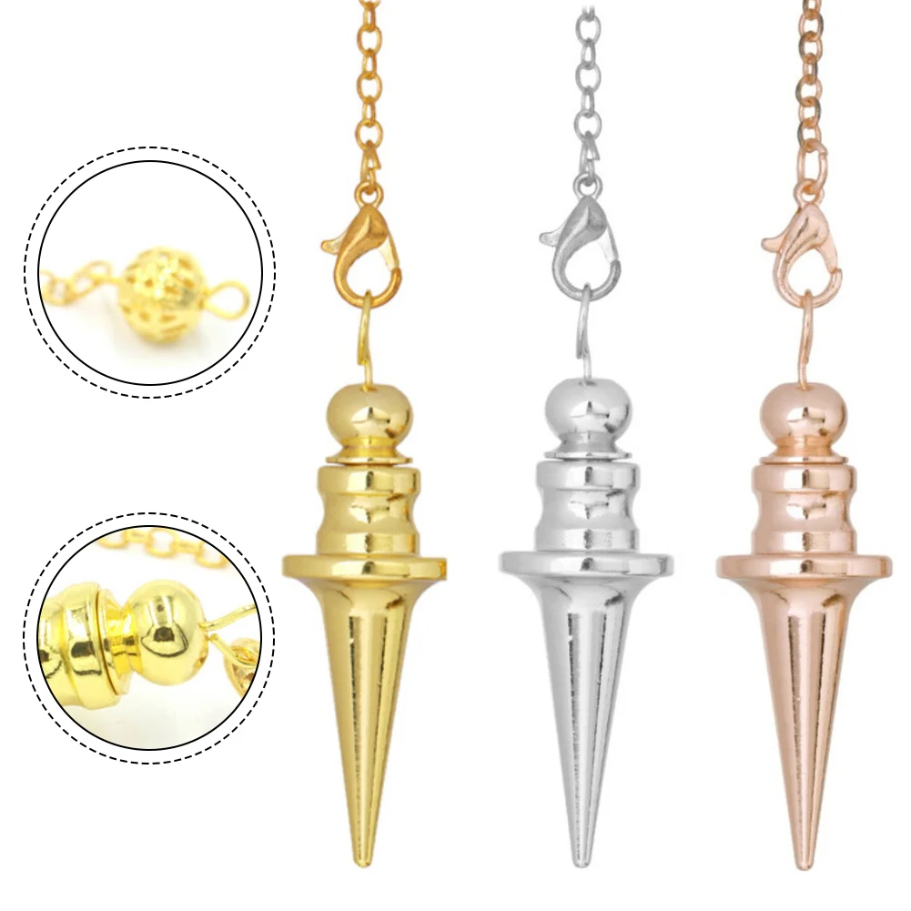 Gold Metal Dowsing Rod Pendant Divination Tool For Water Finding Mineral Detection And Energy Locating Spiritual Accessories view 4