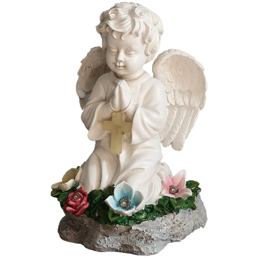 

Экологичная солнечная статуя из синтетической смолы для освещения сада, украшения вечеринок и общественных мест