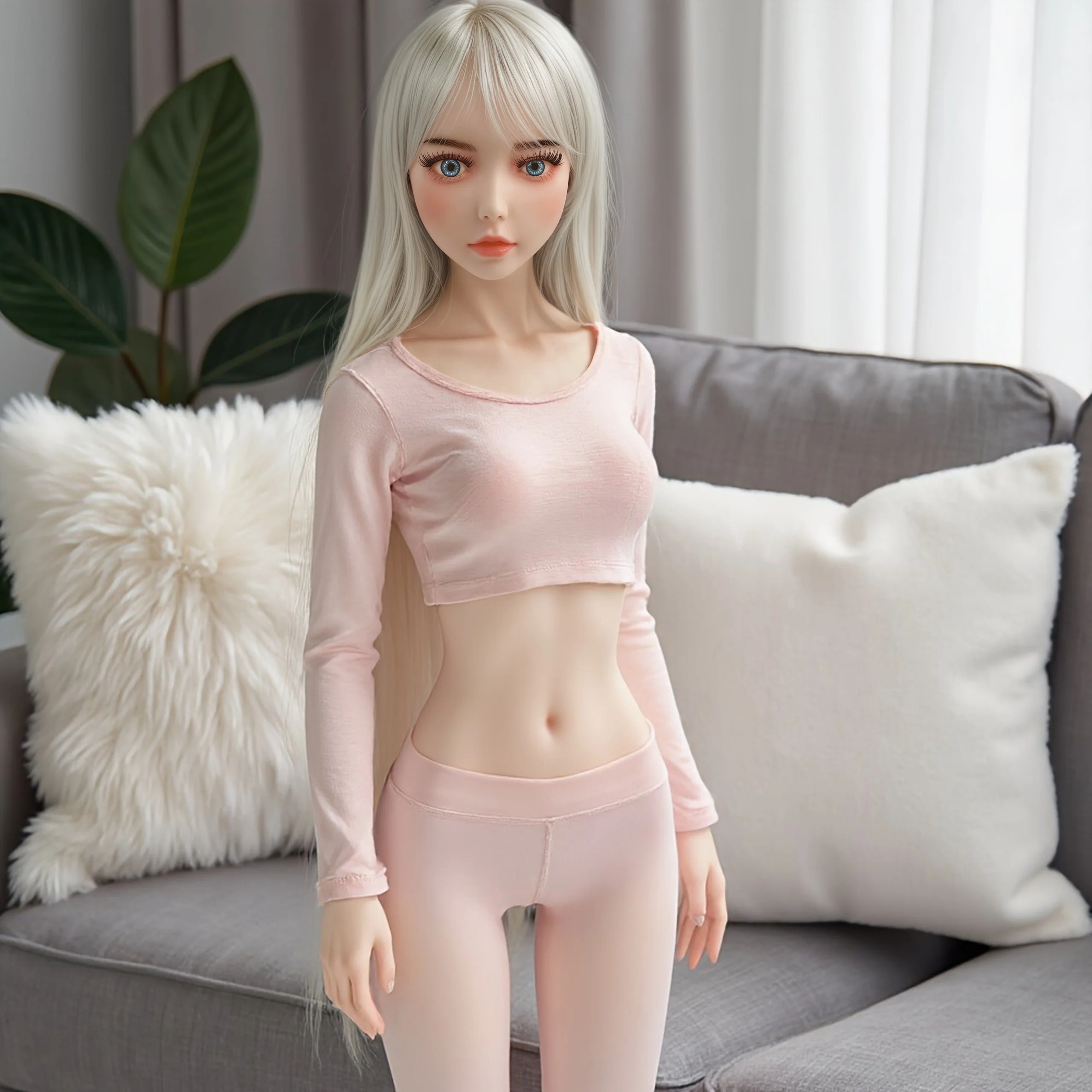 

70CM Realistic TPE Collectible Anime Doll with Articulated Metal Skeleton, Soft Skin Touch for Lifelike Display & Poseable Ther