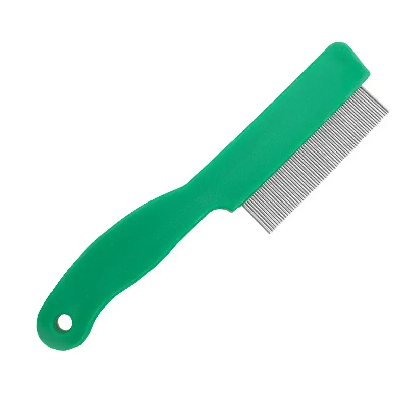 Dog Flea Comb Cat Pet Removal Massage Hair Comb Wool Grooming Accessories Lice Comb Stainless Steel Pin Pet Hair Cleaning Tool