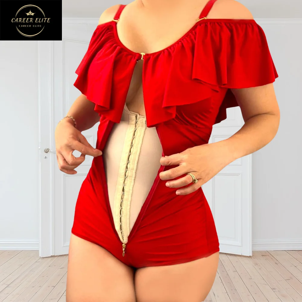 

Colombian Girdles for Women Body Shaper Tummy Control Thongs Shorts Red Slimming Reducing and Shapers Femme Shapewear Bodysuit