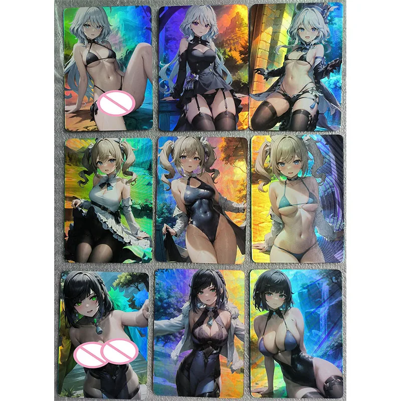 Anime Character Di Collection Carref Bukina No Mikuna Kano Yosu Bahrain Laser Flash Card Boy Game Toys Christmas Birthday Gifts