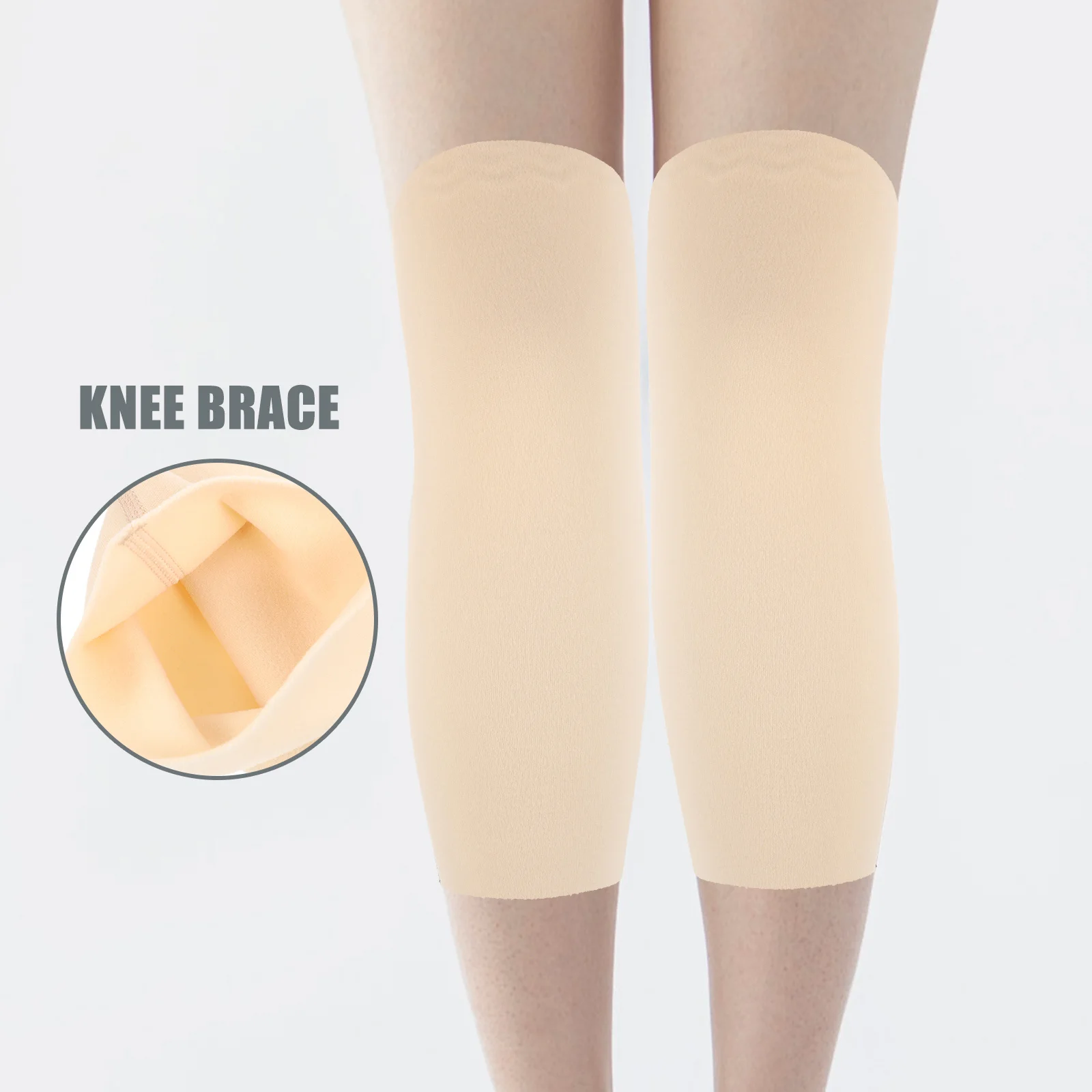 

1Pair Knee Support Sleeve Warmers Brace for Pain Relief Comfortable Elastic Fit for Running Tennis Skiing Dance Workout