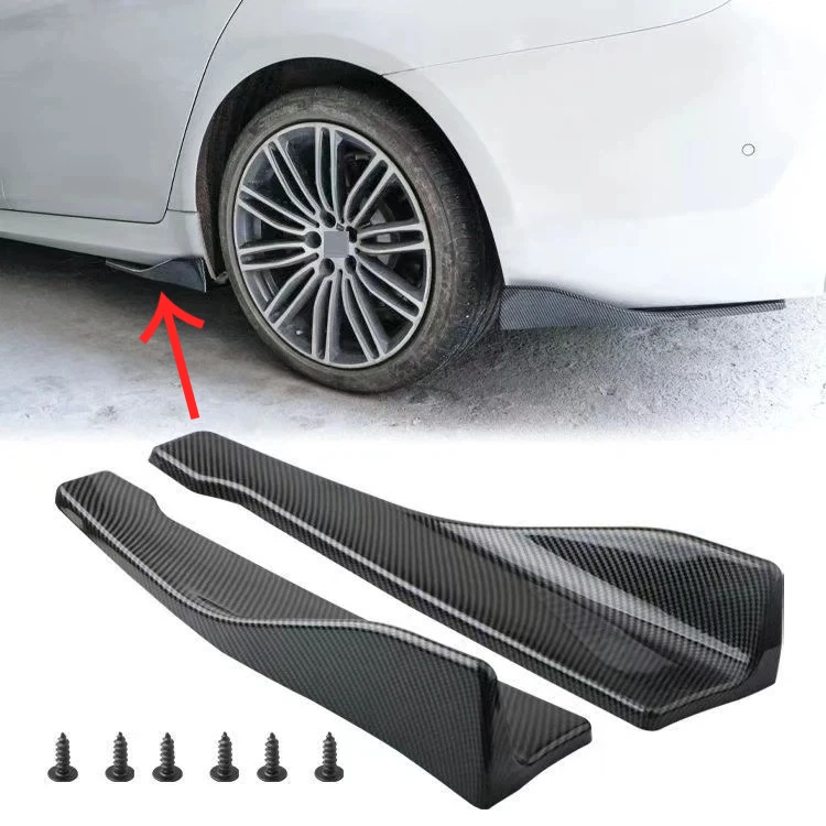 

Universal 48cm Front Rear Bumper Lip Spoiler Diffuser Splitter Strip, Scratch Protector Guard for Audi BMW Honda