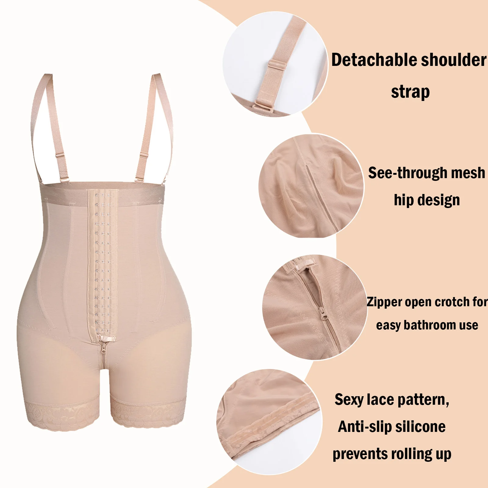 Women's Colombian Postpartum Reducers Girdle Shapers Waist Trainer Corset For Post-Surgical Use Slimming Sheath Tummy Shapewear