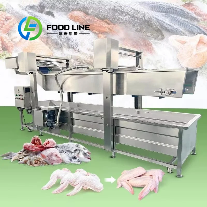 Seafood Bubble Thawing Machine Anti-Corrosion Inner Liner Resists Sea Salt Erosion For Long-Term Seafood Factory Daily Use
