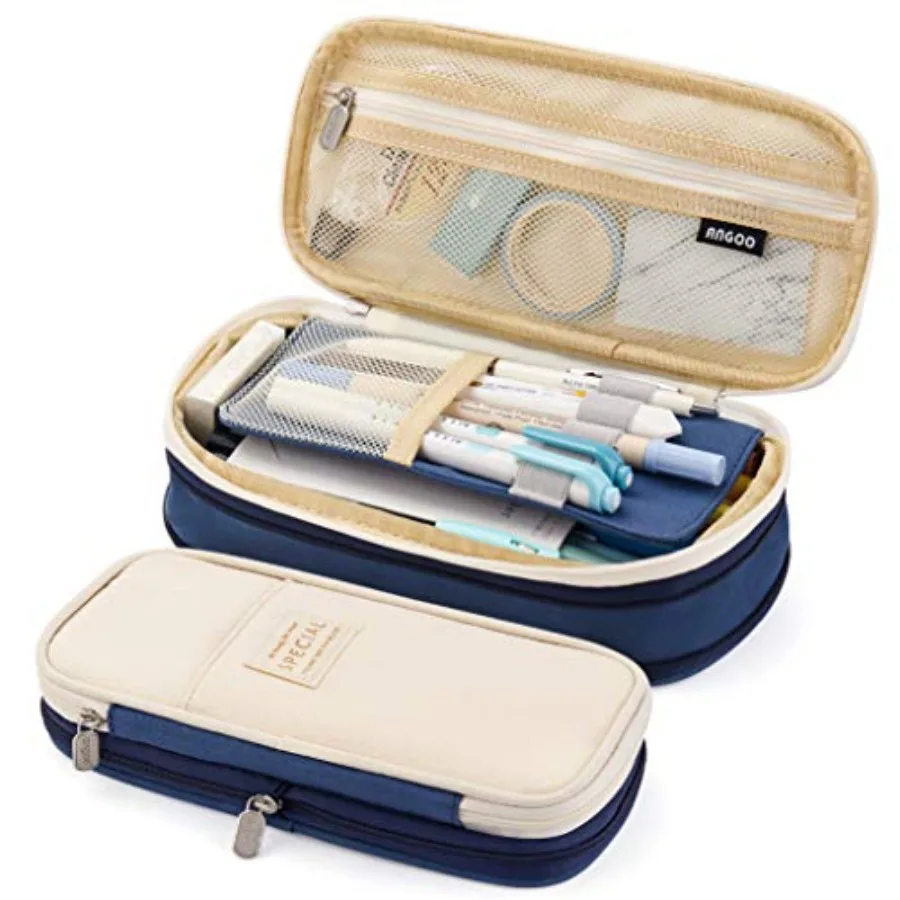 

Big Capacity Pencil Pen Case Office College School Large Storage High Capacity Bag Pouch Holder Box Organizer