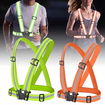 야외용 반사 조끼, 야간 걷기, 신축성 있는 천 조끼, 야간 달리기, 사이클링 걷기, 작업 조끼, 야외 용품 