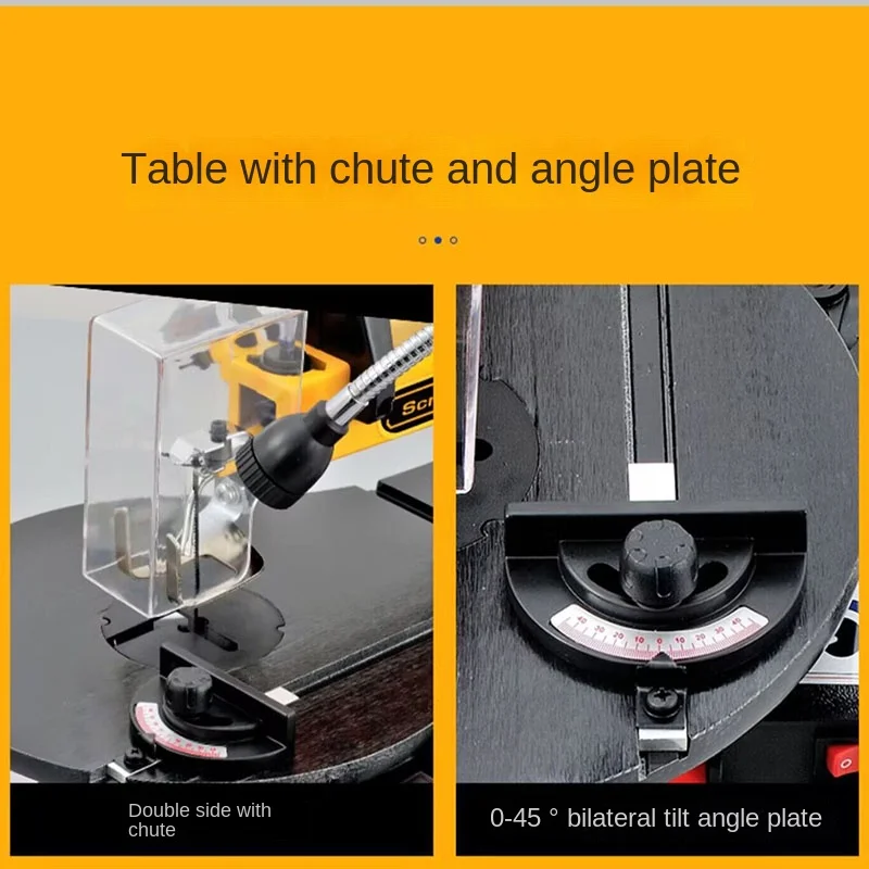 16 Inch LED Electric Jig Saw Bench Saw Woodworking Wire Saw Engraving Machine Speed Adjustable Cutting Machine Table Saw