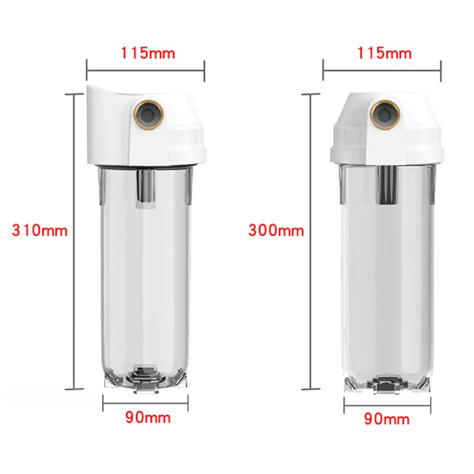 10 inch Proof Bottle Filter, Replaceable Transparent PET Water Filters for Kitchen Water Purifiers Home Appliance Accessories view 6