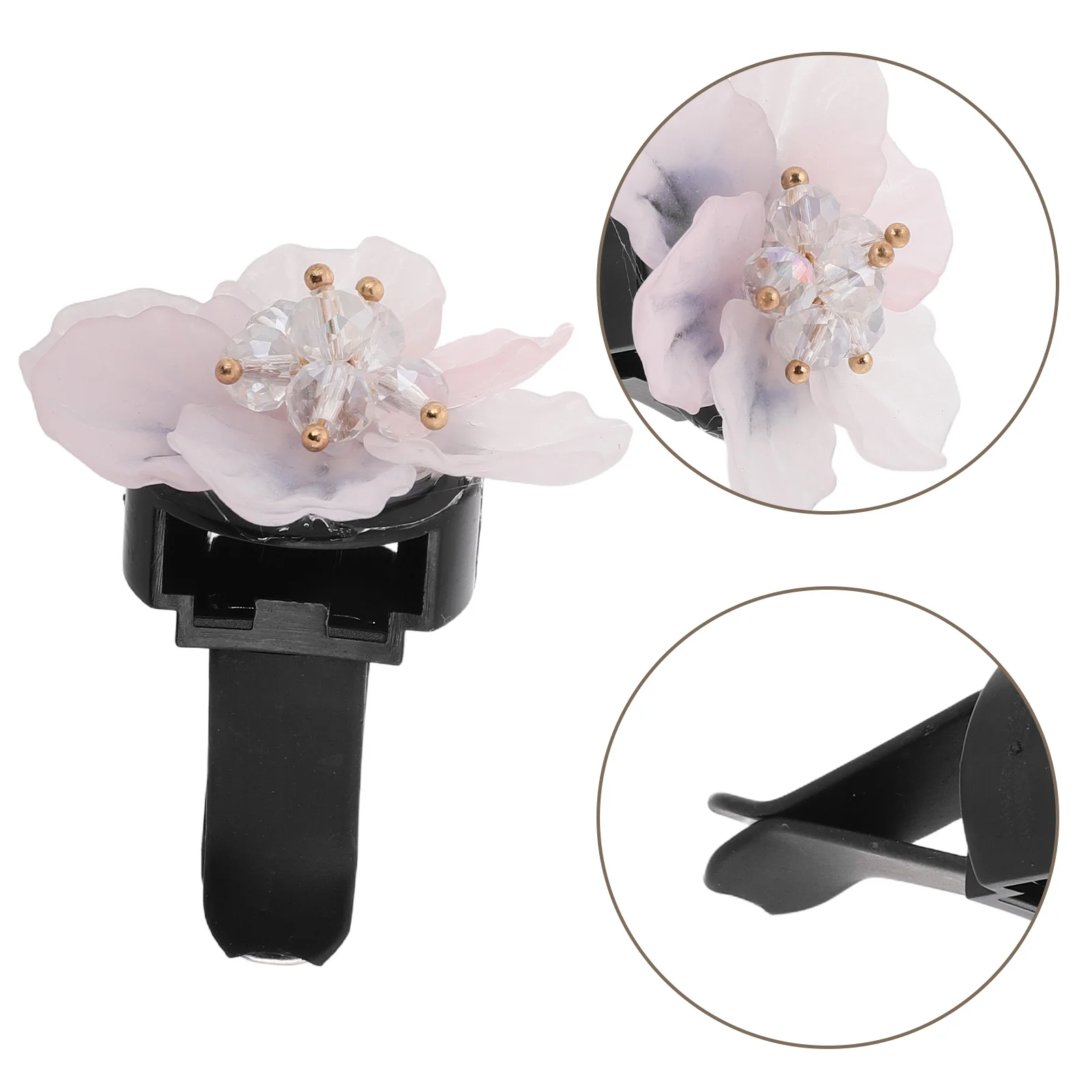 

Stylish Car Perfume Decoration Freshener Flower Air Vent Clips Resin Mini Fragrance Accessories Longlasting Scent Universal Fit