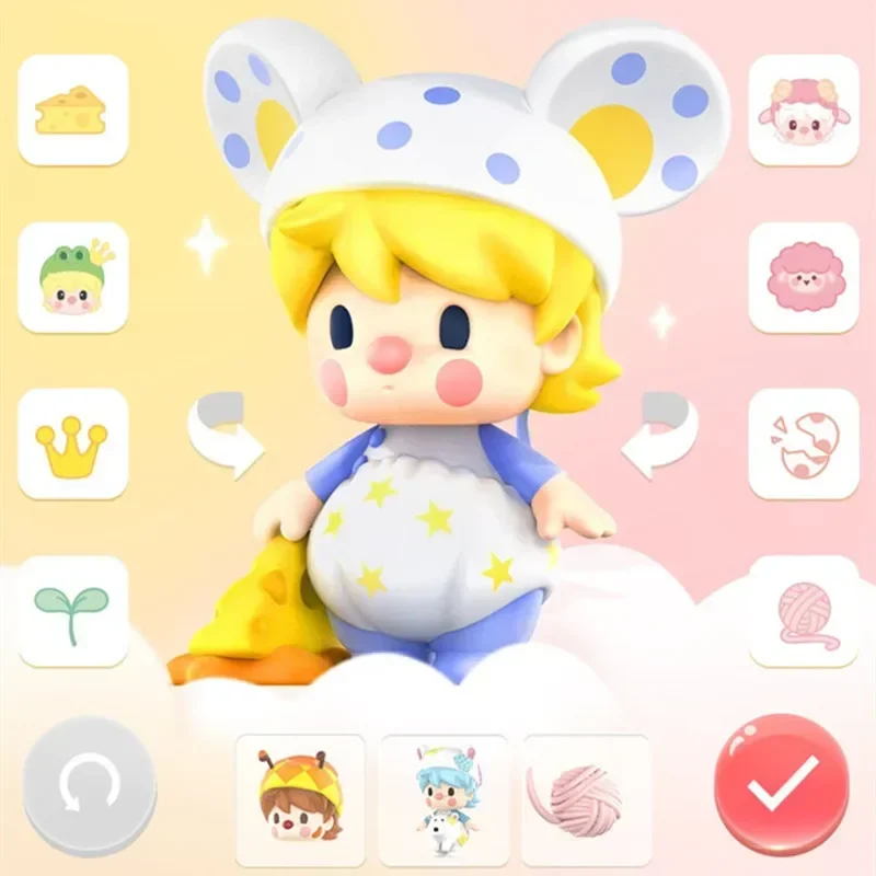 

POPMART Sweet Bean Animals Немовлята Тайная глухая коробка Mystery Box Kawaii украшения фигурки домашний декор настольная модель куклы