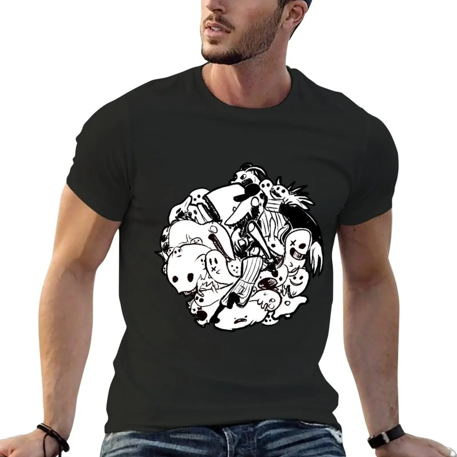 

OFF T-Shirt boys animal print luxury clothing labubu workout shirts for men