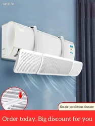 Deflector de parabrisas de aire acondicionado Universal montado en la pared, guía de aire frío a prueba de viento de soplado antidirecto para aire acondicionado doméstico