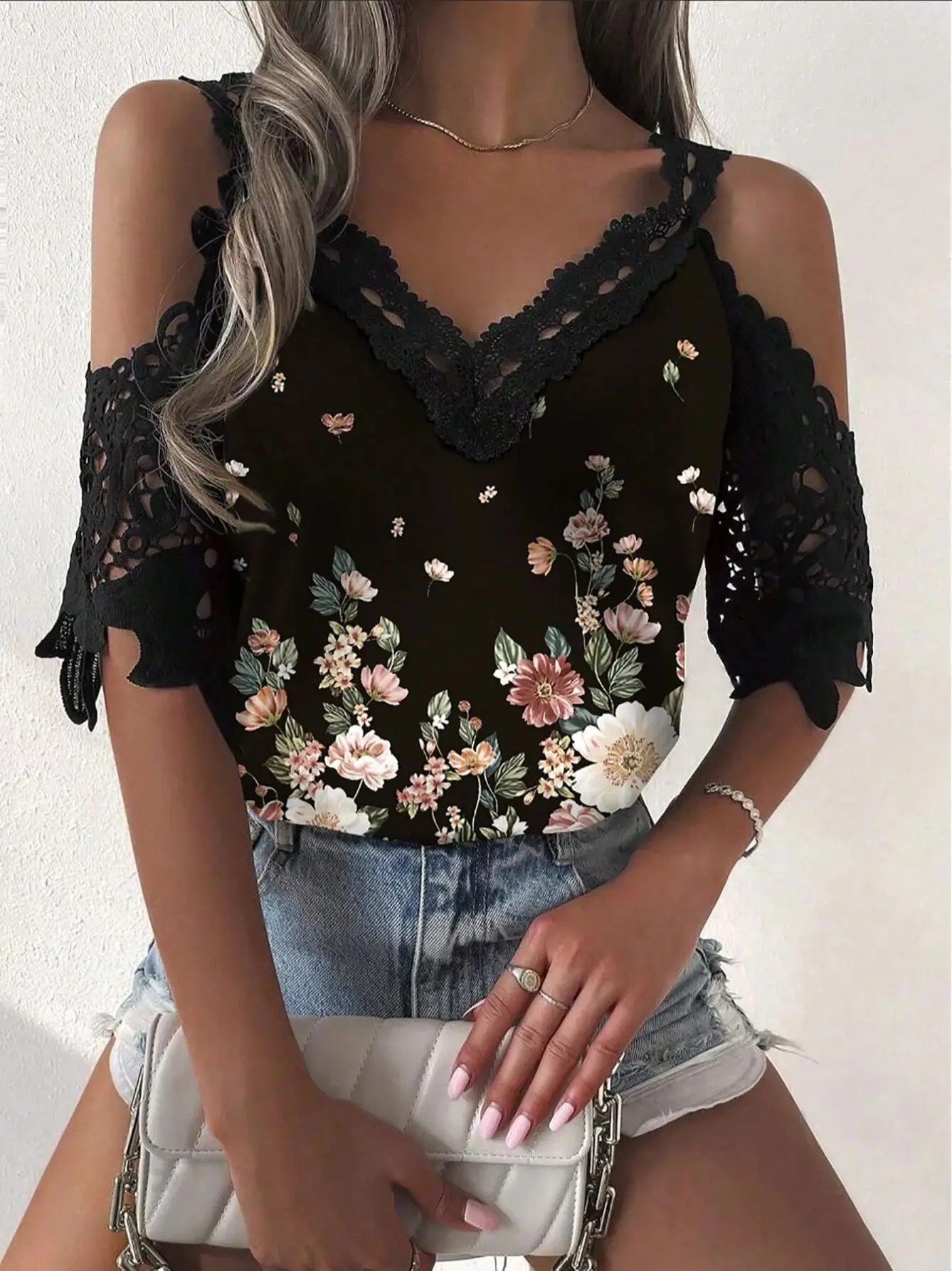 Temperament Lose Frau Hemd Mode Lässig Bluse Elegante lange Hülse Frau Hemd Urlaub Wochenende Top – Detail 3