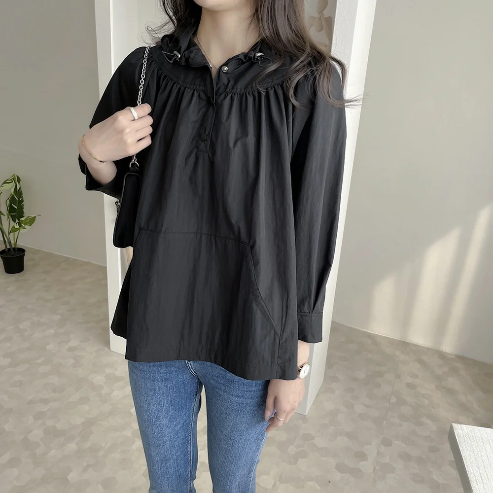 

Универсальная женская удлиненная куртка-пальто с капюшоном, плиссированная, асимметричная, на пуговицах, для повседневной носки, с эффектом стройности