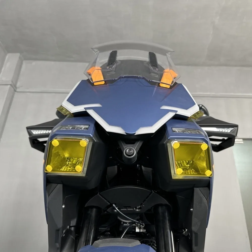 

Suitable for ZONTES 703F new modified parts, headlight protection sheet, motorcycle headlight protection sheet accessories