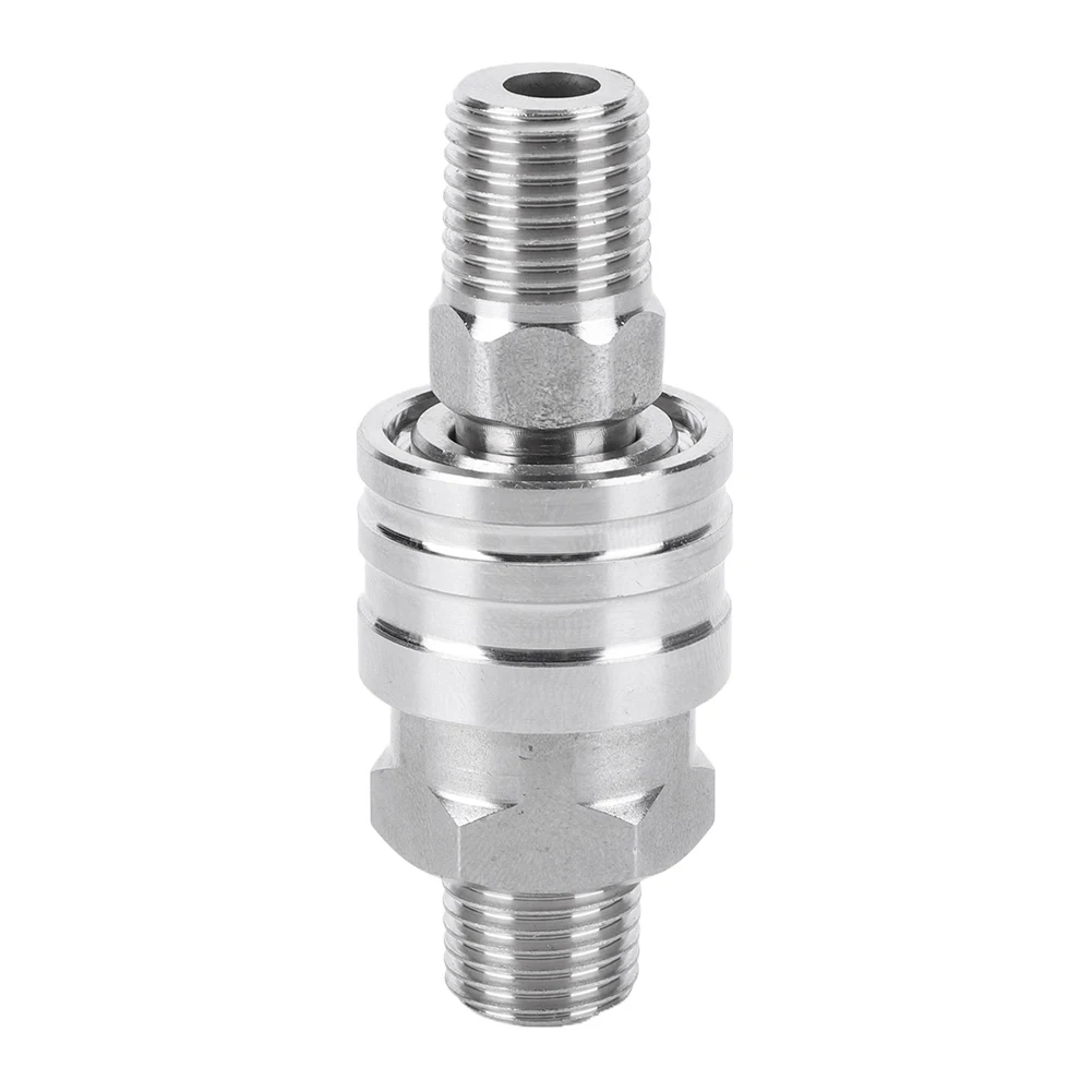 

2 шт. 1/4 быстроразъемный шланг для мойки высокого давления из нержавеющей стали, адаптер для трубы 1/4 дюйма, быстроразъемные фитинги для мойки высокого давления