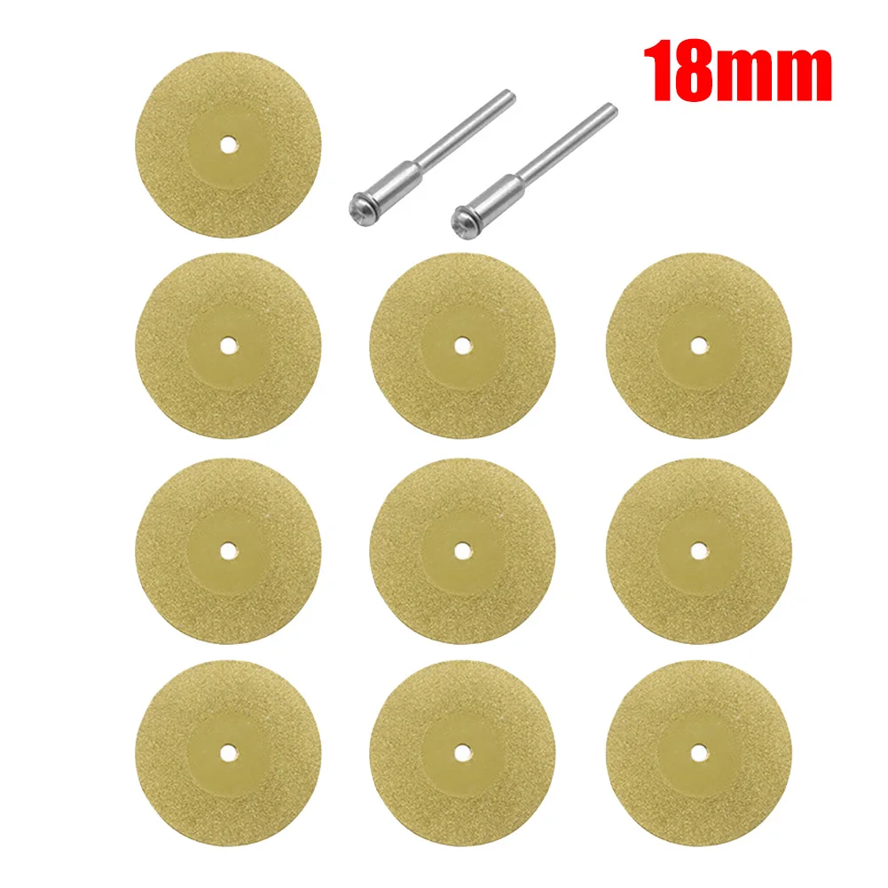 10Pcs/set 16-60mm Diamond Grinding Wheel Circular Cutting Grinding Disc Diamond Discs for Drill Fit Rotating Tool Grinding Disc